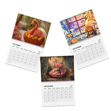 Load image into Gallery viewer, Flamingo Calendar 2027, Pink Flamingo Wall Calendar, Tropical Bird Art
