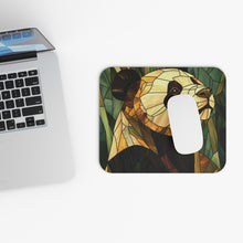 Load image into Gallery viewer, Stained Glass Panda Mouse Pad: Animal Lover Desk Accessory
