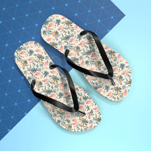 Load image into Gallery viewer, Tropical Flamingo Floral Flip Flops

