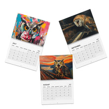 Load image into Gallery viewer, Owl Calendar 2027, Cute Owl Wall Calendar, Funny Owl Calendar, Owl Lover Gift, Bird Lover Gift, Wildlife Calendar, Christmas Gift
