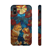 Load image into Gallery viewer, Cat Phone Case – Stained Glass Style Kitten Art
