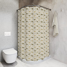 Load image into Gallery viewer, Dinosaur Pattern Shower Curtain - Jurassic Bathroom Decor
