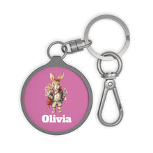 Load image into Gallery viewer, Personalized Kids Keychain: Custom Backpack Tag, Initial Lunch Bag Tag
