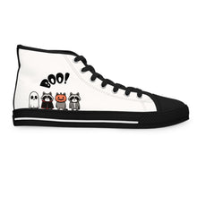 Load image into Gallery viewer, Halloween High Top Sneakers – Raccoon Costume Design
