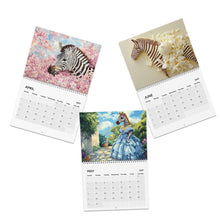 Load image into Gallery viewer, Zebra Calendar 2027, Funny Zebra Wall Calendar, Zebra Lover Gift, Cute Animal Calendar

