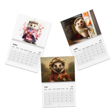 Load image into Gallery viewer, Hedgehog Calendar 2027, Cute Hedgehog Wall Calendar, Hedgehog Lover Gift, Woodland Animal Art

