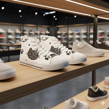 Load image into Gallery viewer, Cat Design High Top Sneakers

