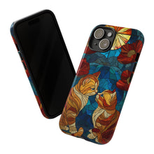 Load image into Gallery viewer, Cat Phone Case – Stained Glass Style Kitten Art
