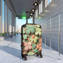 Load image into Gallery viewer, Clover Suitcase, Traveler Gift, Vacation Luggage, Holiday Travel Bag, Lucky Charm Carry-On
