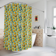 Load image into Gallery viewer, Animal Print Shower Curtain, Playful Kids Bathroom Decor
