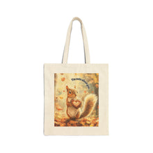 Load image into Gallery viewer, Squirrel Canvas Tote Bag – Whimsical Animal Lover Shopper Gift
