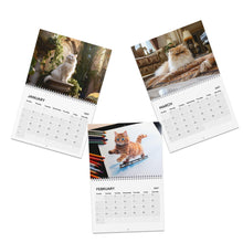 Load image into Gallery viewer, Cat Calendar 2027, Funny Cat Wall Calendar, Cute Cat Art, Cat Lover Gift
