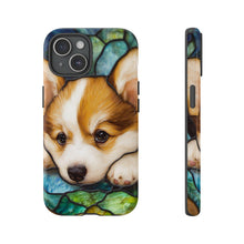 Load image into Gallery viewer, Corgi Dog Art Phone Case, Pet Lover Gift, Protective Cover
