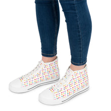 Load image into Gallery viewer, Colorful Hearts High Top Sneakers
