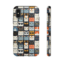 Load image into Gallery viewer, Playful Cat Faces Phone Case, Pet Lover Gift
