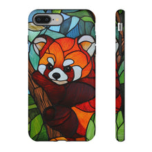 Load image into Gallery viewer, Red Panda Phone Case: Stained Glass Style, Tough Case

