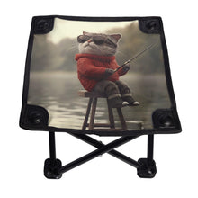 Load image into Gallery viewer, Funny stylish cat fishing ,Outside Furniture, Camping Gear,Beach accesories, Fishing Gear, Cat Lover  Gift

