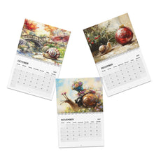Load image into Gallery viewer, Snail Calendar 2027, Cute Snail Wall Calendar, Snail Lover Gift, Whimsical Animal Calendar, Nature Lover Gift, Cute Animal Gift
