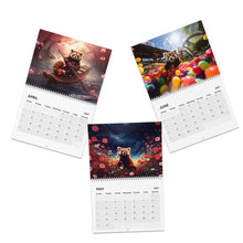 Load image into Gallery viewer, Red Panda Calendar 2027, Cute Red Panda Wall Calendar, Funny Animal Art, Red Panda Lover Gift
