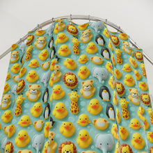 Load image into Gallery viewer, Animal Print Shower Curtain, Playful Kids Bathroom Decor
