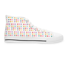 Load image into Gallery viewer, Colorful Hearts High Top Sneakers
