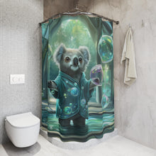 Load image into Gallery viewer, Koala Bear Shower Curtain, Whimsical Bathroom Decor
