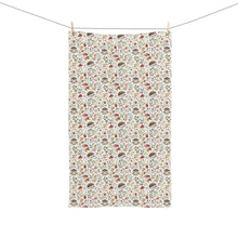 Load image into Gallery viewer, Autumn Mushroom Pattern Hand Towel | Fall Foliage Floral
