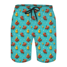 Load image into Gallery viewer, Clownfish &amp; Rubber Duck Men's Swim Shorts
