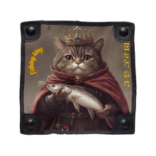Load image into Gallery viewer, Personalized Fishing Stool, Funny King Cat Portable Camping Seat, Outdoor Furniture, Fishing Gear, Beach Accesories, Gift For Fathers Day
