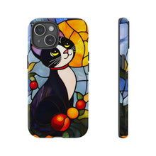Load image into Gallery viewer, Stained Glass Cat Phone Case, Protective, Cat Lover Gift
