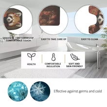 Load image into Gallery viewer, Red Panda Bathroom Rug Set, Funny Housewarming Gift
