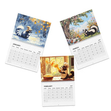 Load image into Gallery viewer, Skunk Calendar 2027, Funny Skunk Wall Calendar, Cute Skunk Art, Skunk Lover Gift

