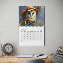 Load image into Gallery viewer, Owl Calendar 2027, Cute Owl Wall Calendar, Funny Owl Calendar, Owl Lover Gift, Bird Lover Gift, Wildlife Calendar, Christmas Gift
