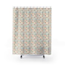 Load image into Gallery viewer, Colorful Fish Pattern Shower Curtain | Nautical Bathroom Decor
