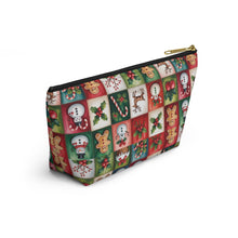 Load image into Gallery viewer, Christmas Patchwork Icons Accessory Pouch
