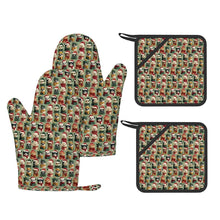 Load image into Gallery viewer, Sage Green Christmas Animal Kitchen Set
