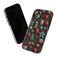 Load image into Gallery viewer, 3D Christmas Elements Phone Case, Holiday Protective Cover

