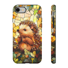 Load image into Gallery viewer, Tough Cases, Cute Hedgehog Stained Glass Digital Protector Cover, Colorful Phone Case, Animal Lover Gift, Unique Tech Accessory, Protective
