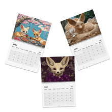 Load image into Gallery viewer, Fennec Fox Calendar 2027, Cute Fennec Fox Wall Calendar, Fox Lover Gift, Funny Animal Art
