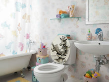 Load image into Gallery viewer, Funny Giraffe Toilet Seat: Humorous Resin Bathroom Decor, Housewarming gift for new home, Gift for animal lovers, unique xmas gift
