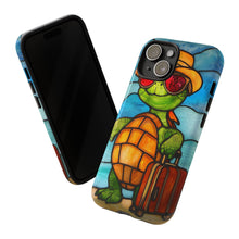 Load image into Gallery viewer, Vacation Turtle Stained Glass Design Tough Phone Case
