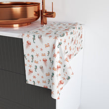 Load image into Gallery viewer, Watercolor Sea Creatures Hand Towel
