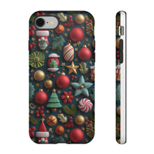 Load image into Gallery viewer, 3D Christmas Elements Phone Case, Holiday Protective Cover
