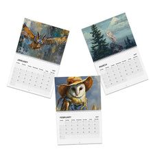 Load image into Gallery viewer, Owl Calendar 2027, Cute Owl Wall Calendar, Funny Owl Calendar, Owl Lover Gift, Bird Lover Gift, Wildlife Calendar, Christmas Gift
