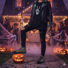 Load image into Gallery viewer, AI-Designed Halloween High Top Sneakers, Polyester Canvas Shoes
