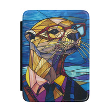 Load image into Gallery viewer, Stained Glass Otter Kindle Case ,Otter Artwork eReader Cover, Book Lover Gift. Kindle Accesories
