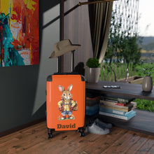 Load image into Gallery viewer, Rabbit Design Kids Suitcase: Personalized Animal Print Travel Luggage
