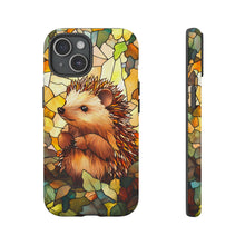 Load image into Gallery viewer, Tough Cases, Cute Hedgehog Stained Glass Digital Protector Cover, Colorful Phone Case, Animal Lover Gift, Unique Tech Accessory, Protective
