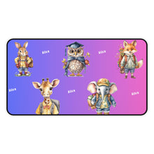 Load image into Gallery viewer, Personalized Animal Desk Mat, Neoprene Mouse Pad, Office Decor

