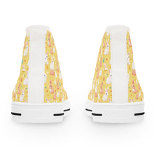 Load image into Gallery viewer, Easter Bunny High Top Sneakers – Easter Egg Design
